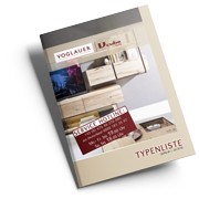 Voglauer Typenliste V-Cube living